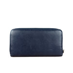 Chanel Navy Blue Long Zip Wallet
