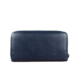 Chanel Navy Blue Long Zip Wallet