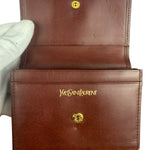 Yves Saint Laurent Red Leather Belle De Jour Flap Wallet
