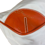 Prada Vintage Re-Edition Orange/White Tessuto Nylon Shoulder Bag