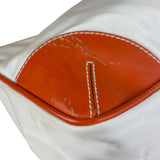 Prada Vintage Re-Edition Orange/White Tessuto Nylon Shoulder Bag