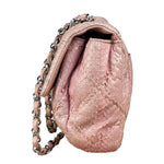 Chanel Pink Leather Small Unlimited Stitch Flap Shoulder Bag 1999