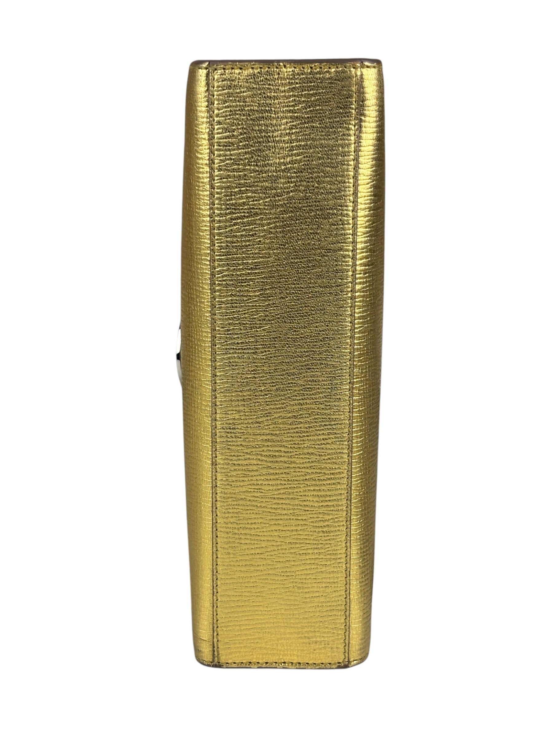Christian Dior Gold/Metallic Leather Diorever Shoulder Bag
