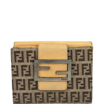 Fendi Beige Zucca Bi-Fold Wallet