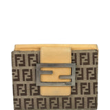 Fendi Beige Zucca Bi-Fold Wallet