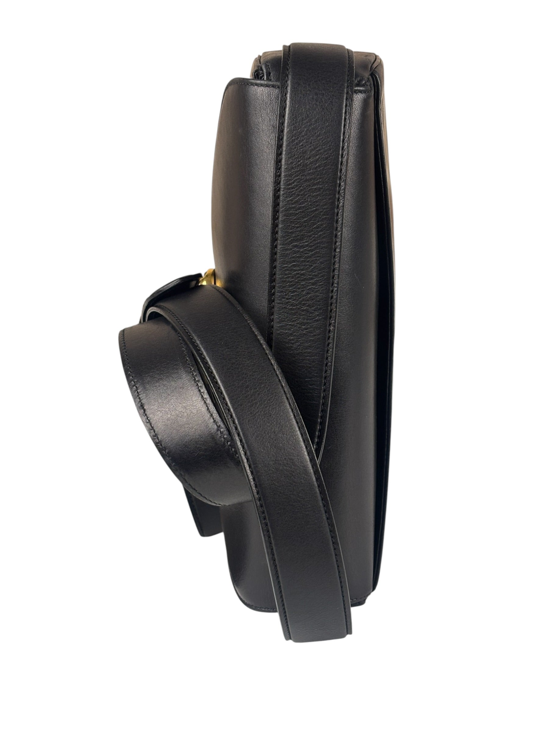 Cartier Must De Vintage Black Panthere Shoulder Bag