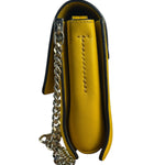 Chloé Suede/Calfskin Yellow Faye Shoulder Bag