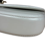 Gucci White Leather Bamboo Night Small Clutch/Pochette