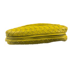 Bottega Veneta Olimpia Yellow Intrecciato Mini Chain Flap Crossbody