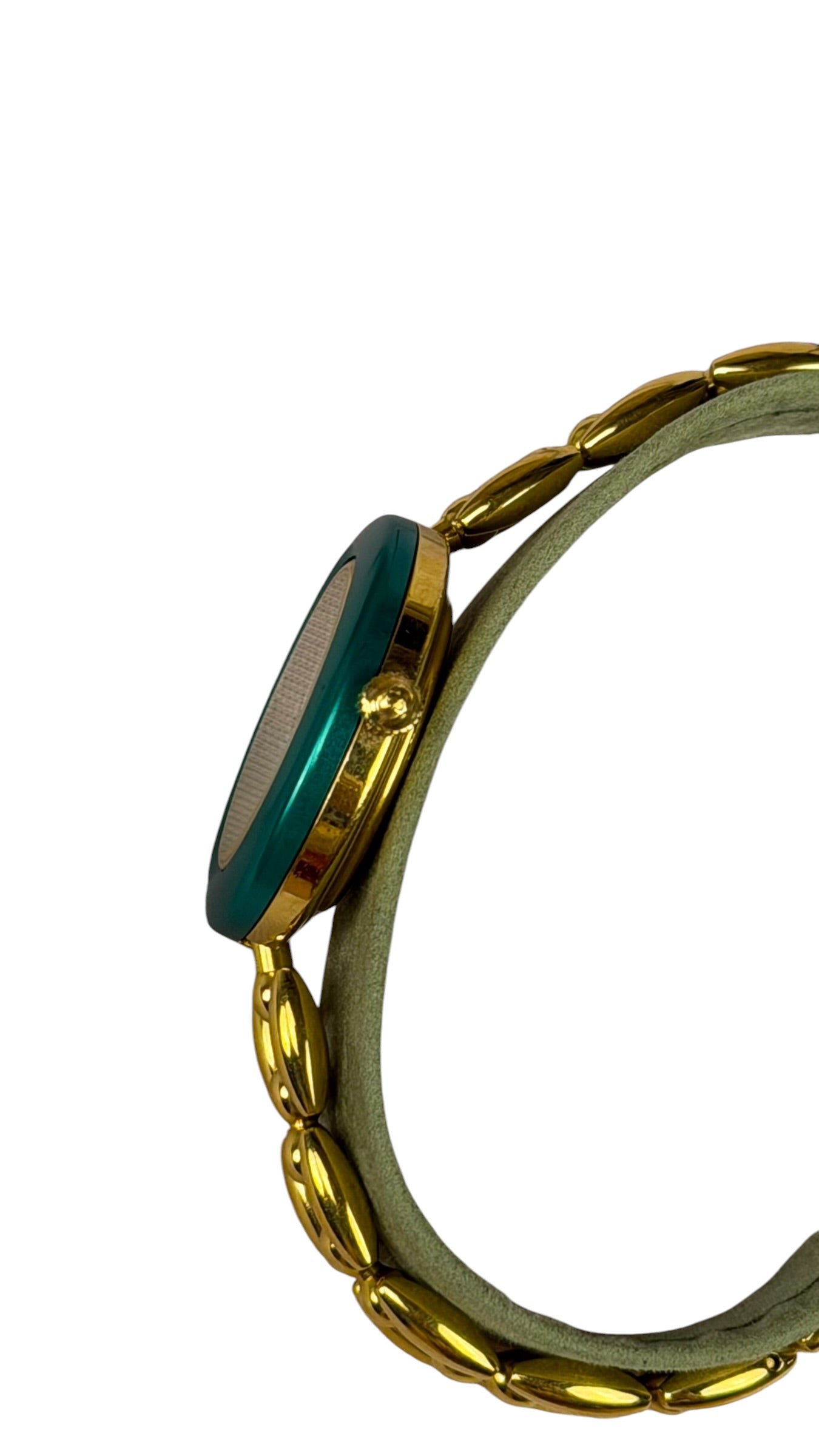Gucci Interchangeable Bezel Gold Plated Link Band