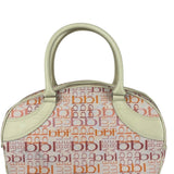 Burberry Blue Label Pink Multi Logo Bowler Bag