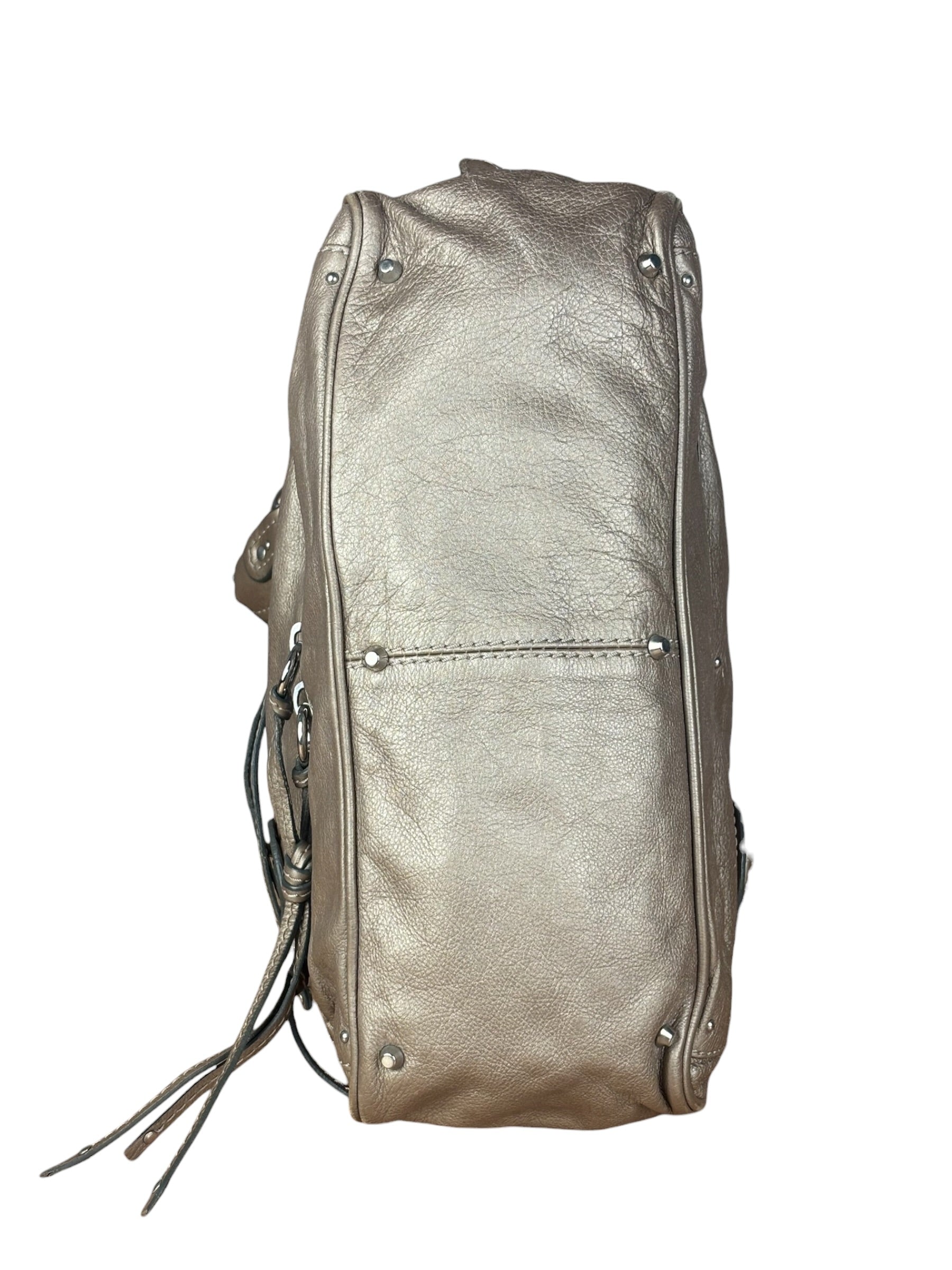 Chloe Metallic Taupe Vintage Paddington