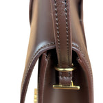 Jacquemus Dark Brown Leather Le Bambino Shoulder Bag