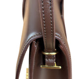 Jacquemus Dark Brown Leather Le Bambino Shoulder Bag