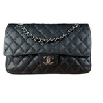 Chanel Classic Quilted Black Double Flap Bag 2003