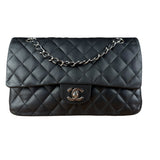 Chanel Classic Quilted Black Double Flap Bag 2003