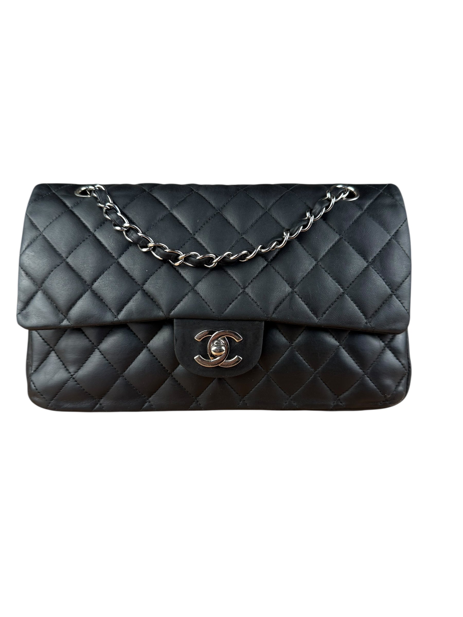 Chanel Classic Quilted Black Double Flap Bag 2003