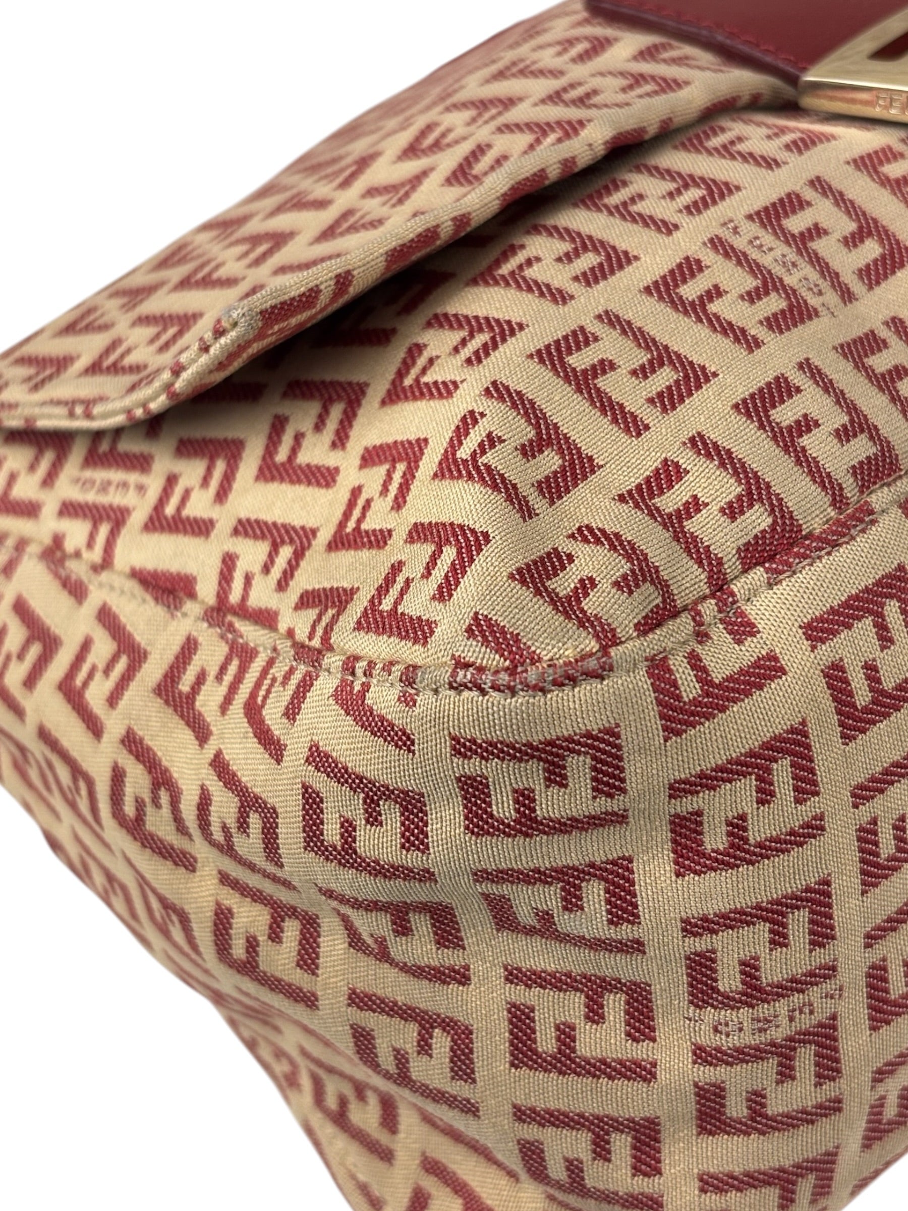 Fendi Vintage Red FF Mamma Baguette