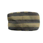 Fendi Green/Black Leather Trim Pequin Stripe Hobo Bag