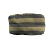 Fendi Green/Black Leather Trim Pequin Stripe Hobo Bag