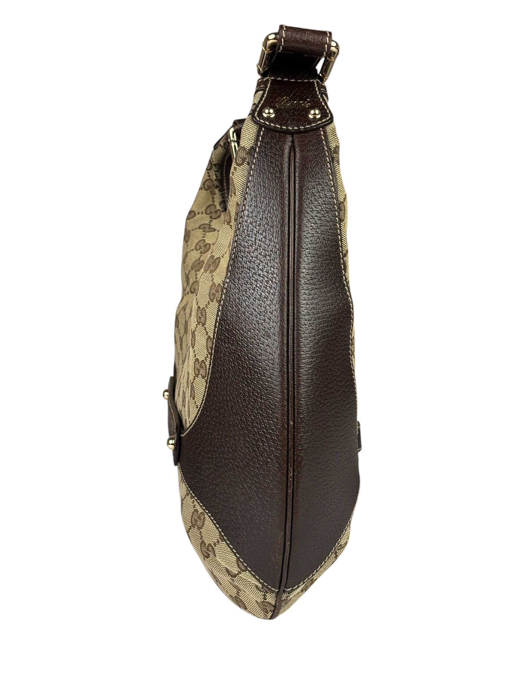 Gucci Brown GG Bamboo Amalfi Hobo Bag