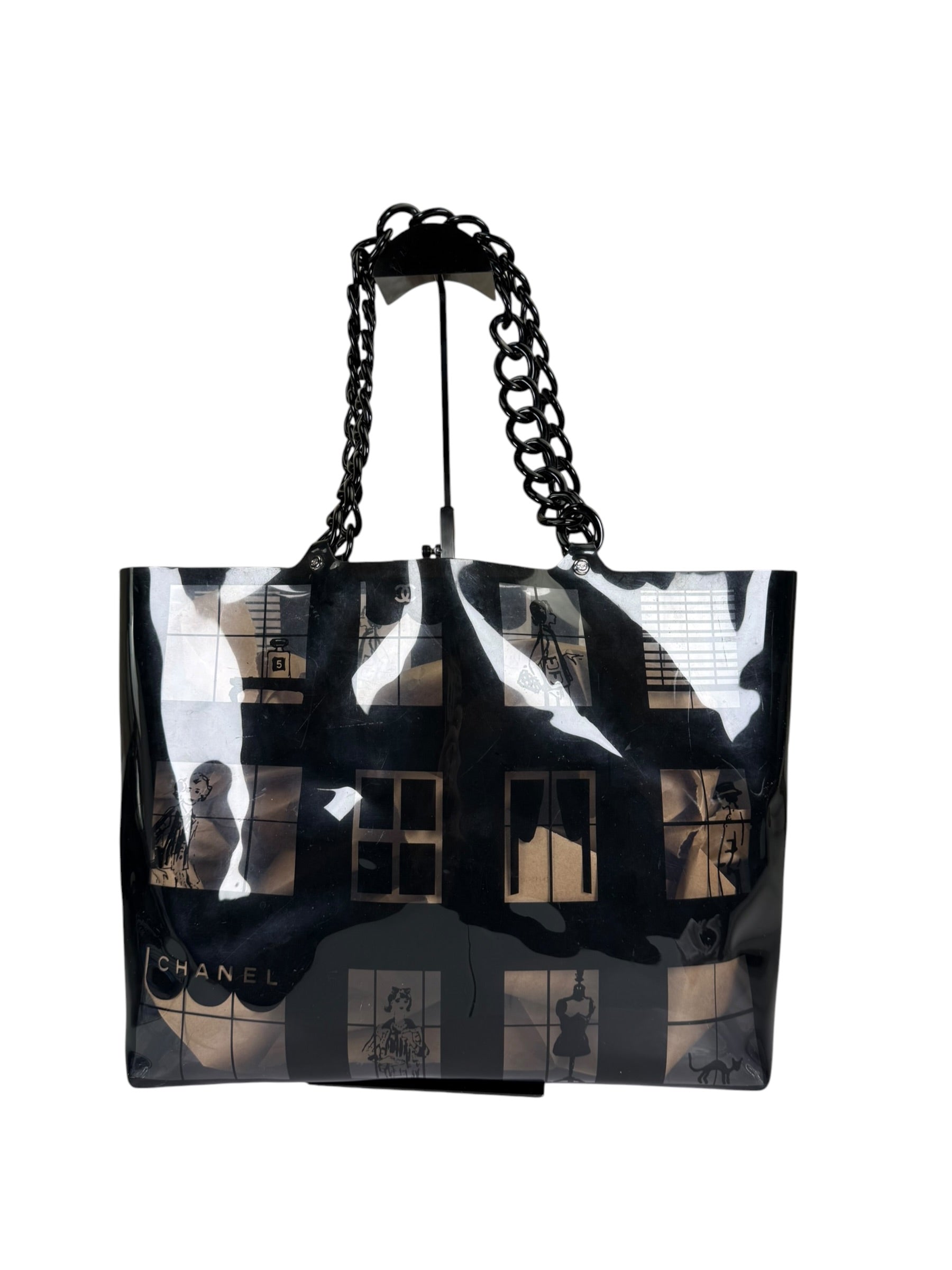 Chanel PVC Coco Window Tote Black 2003-04