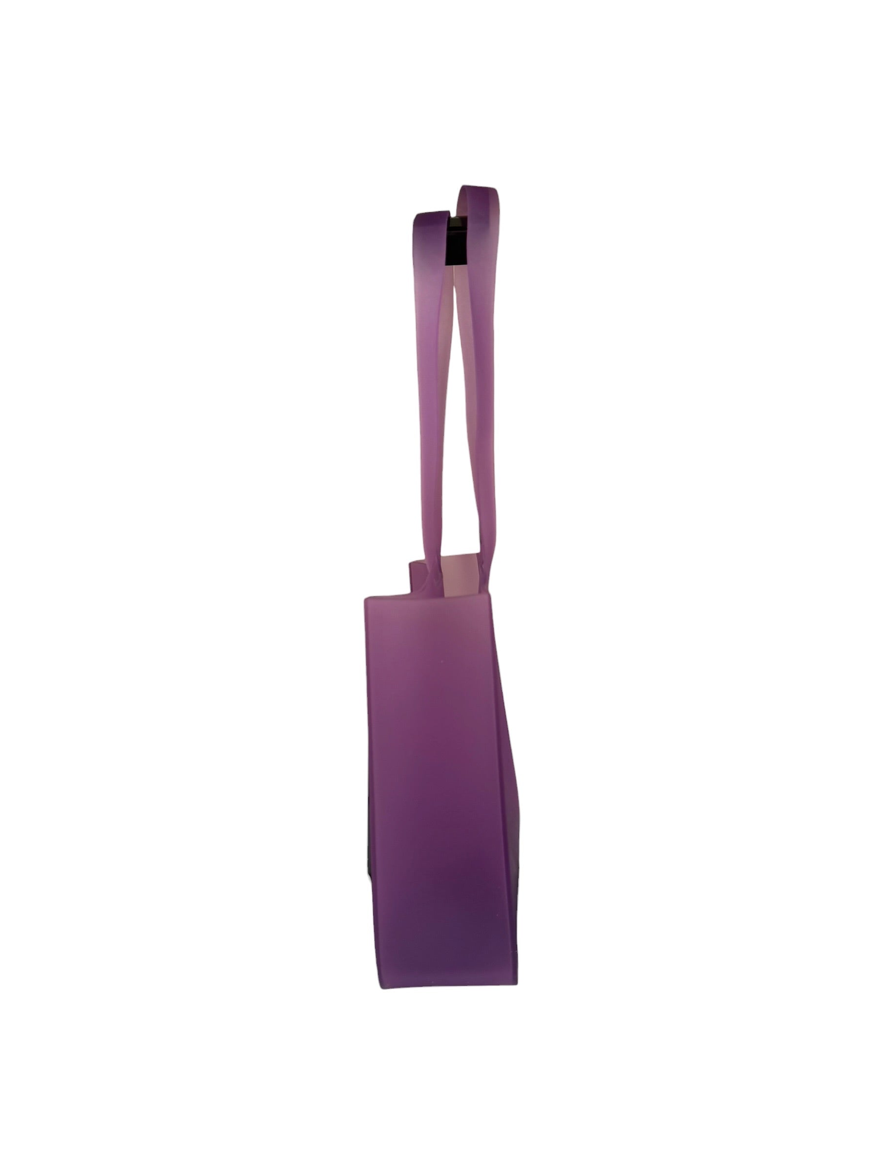 Chanel Vinatge Purple Jelly Rubber Tote Bag