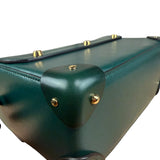 Gucci Green Padlock Bamboo Handle Handbag