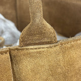 Bottega Veneta Brown Suede Maxi Intrecciato Arco Tote