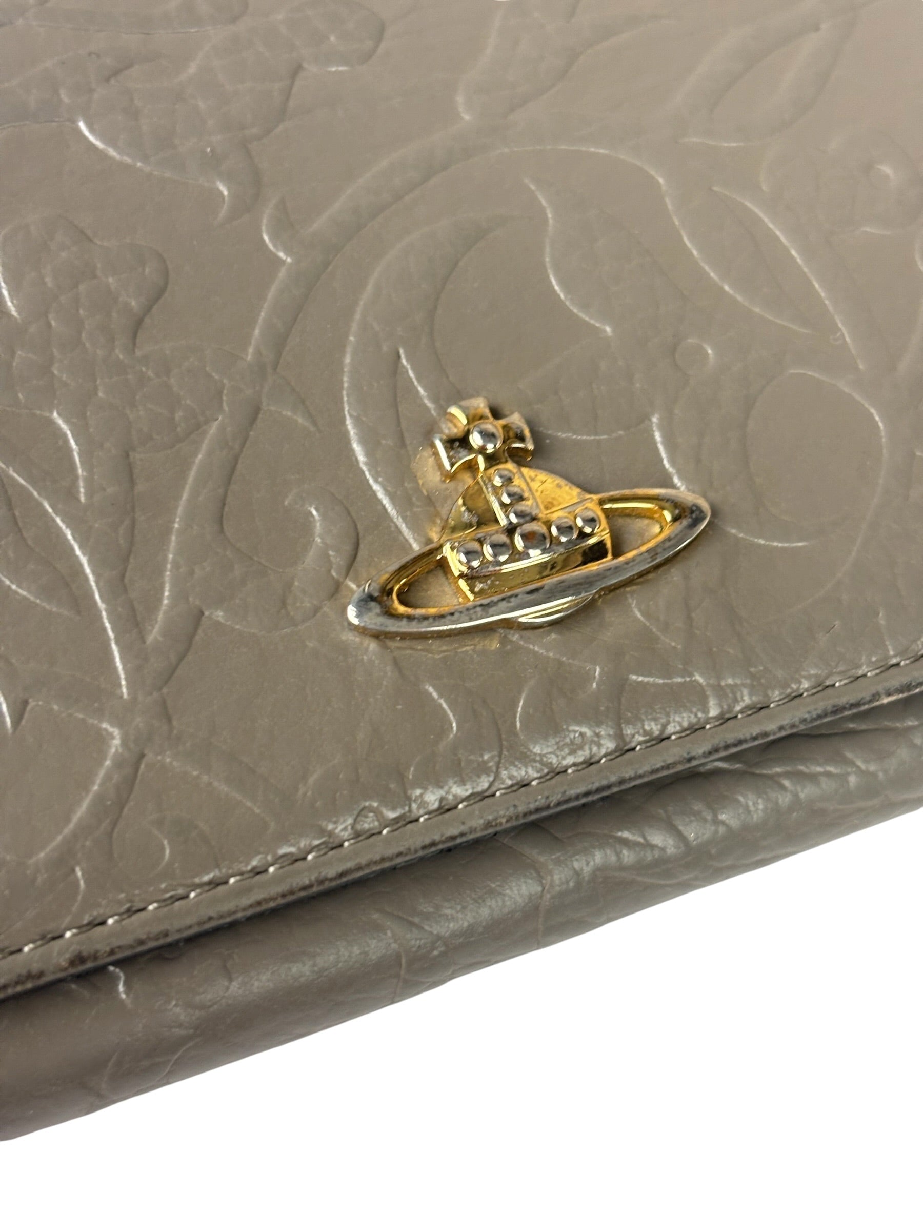Vivienne Westwood Grey Long Flap Wallet