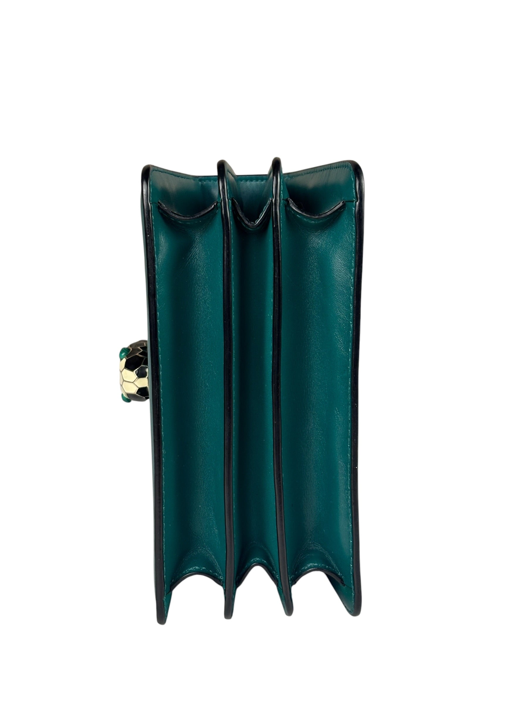 BVLGARI Serpenti Forever Mini Top Handle Bag Green