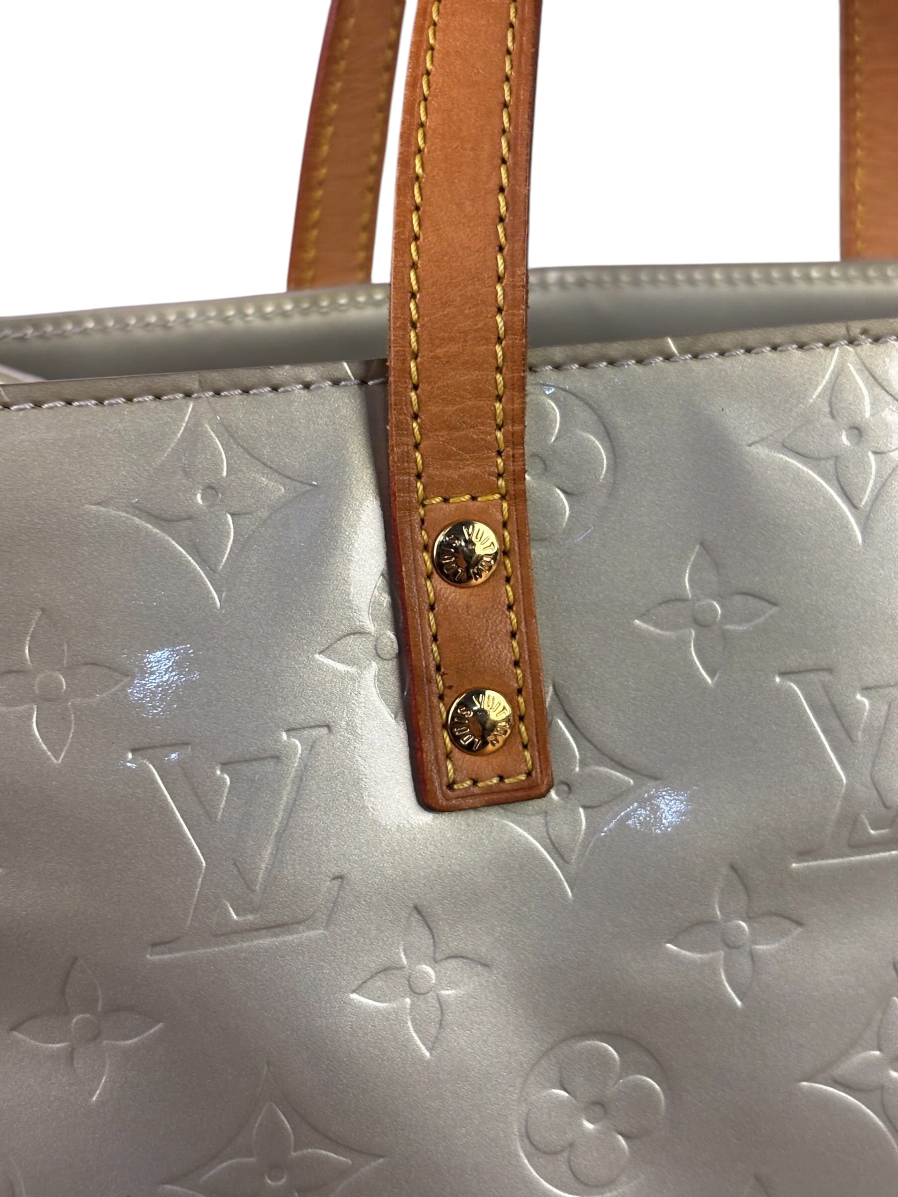 Louis Vuitton Sea Green Monogram Vernis Reade Tote Bag MM