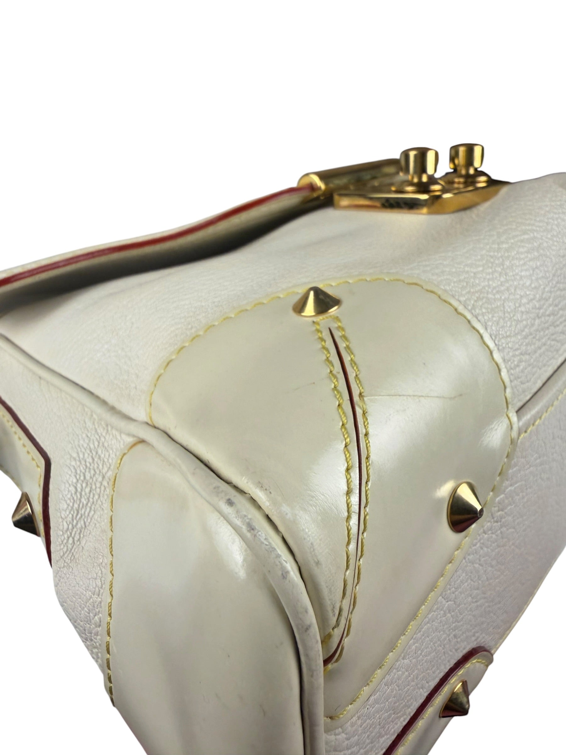 Louis Vuitton White Leather Suhali L'Essentiel Shoulder Bag