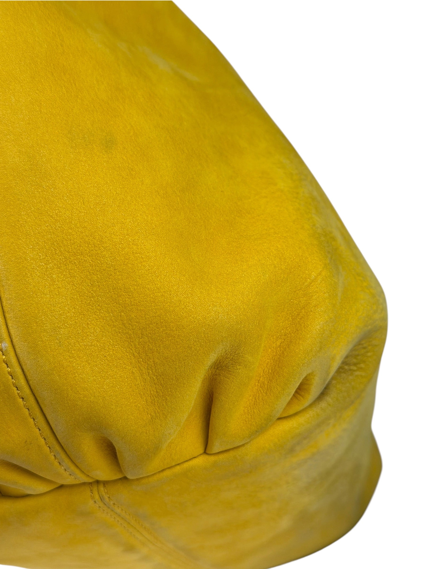 Fendi Yellow Leather Shoulder Bag