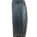 Chanel Vintage Black Quilted Leather Grand Shopping Tote/Shoulder Bag-1990