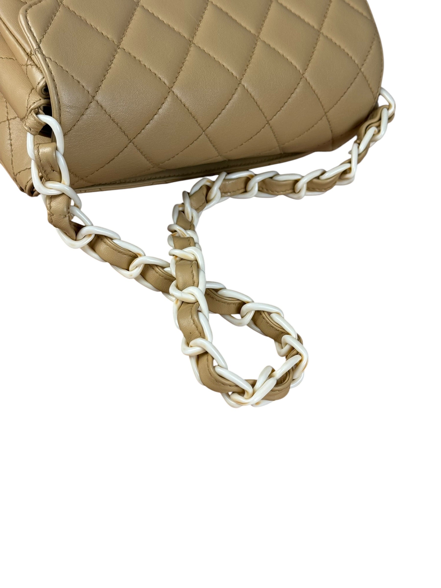 Chanel Acrylic Chain Quilted Flap Bag 1997