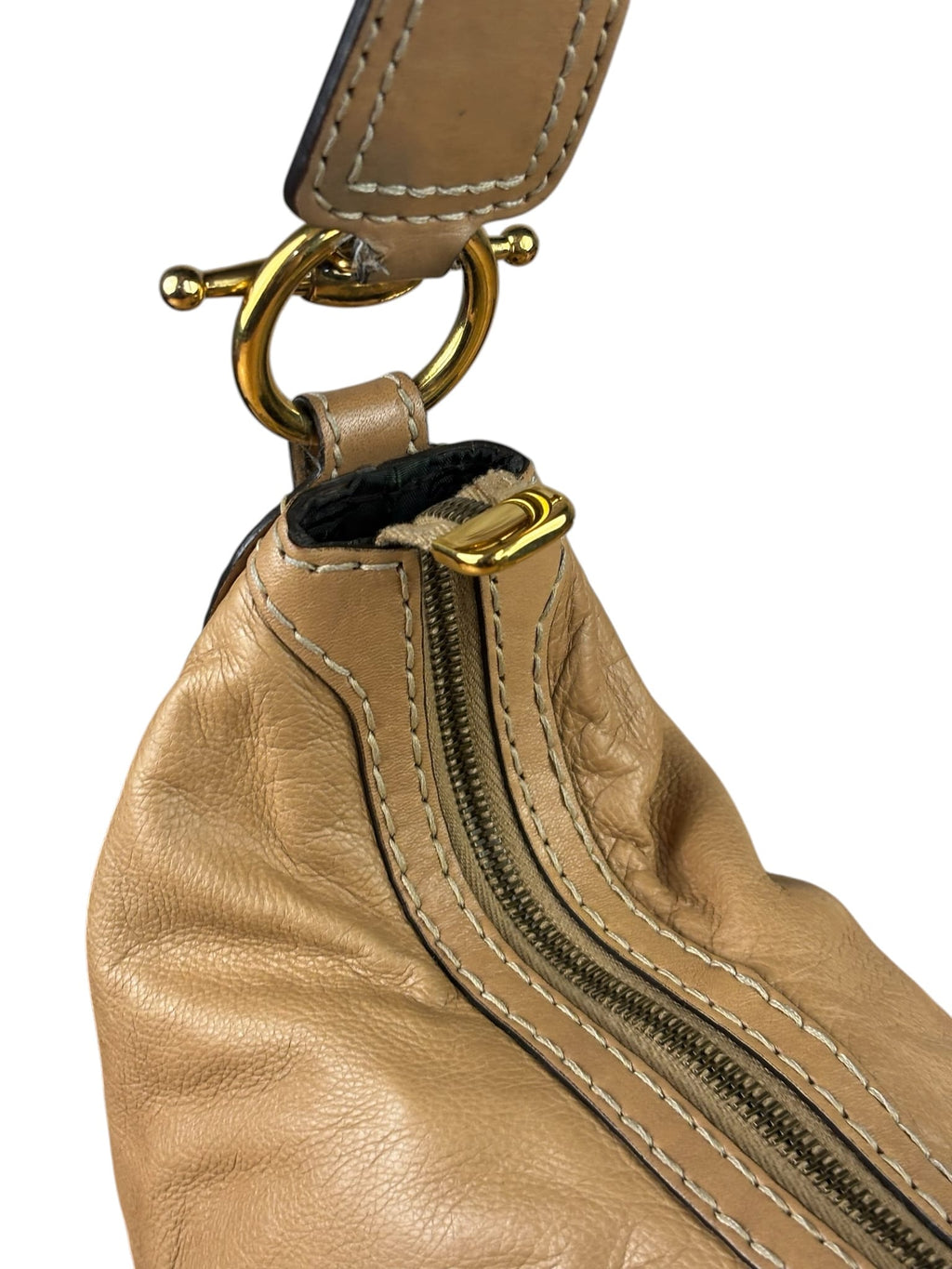 Gucci Jockey Hobo Light Brown