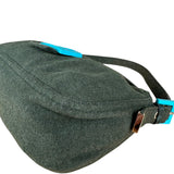 Fendi Green FF Cotton Baguette