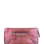Balenciaga Vintage Pink Le Agneau Long Wallet