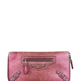 Balenciaga Vintage Pink Le Agneau Long Wallet