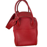Hermes Rouge Clemence Leather Lindy 34