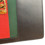 Gucci Black Leather Sylvie Small Hand/Shoulder Bag