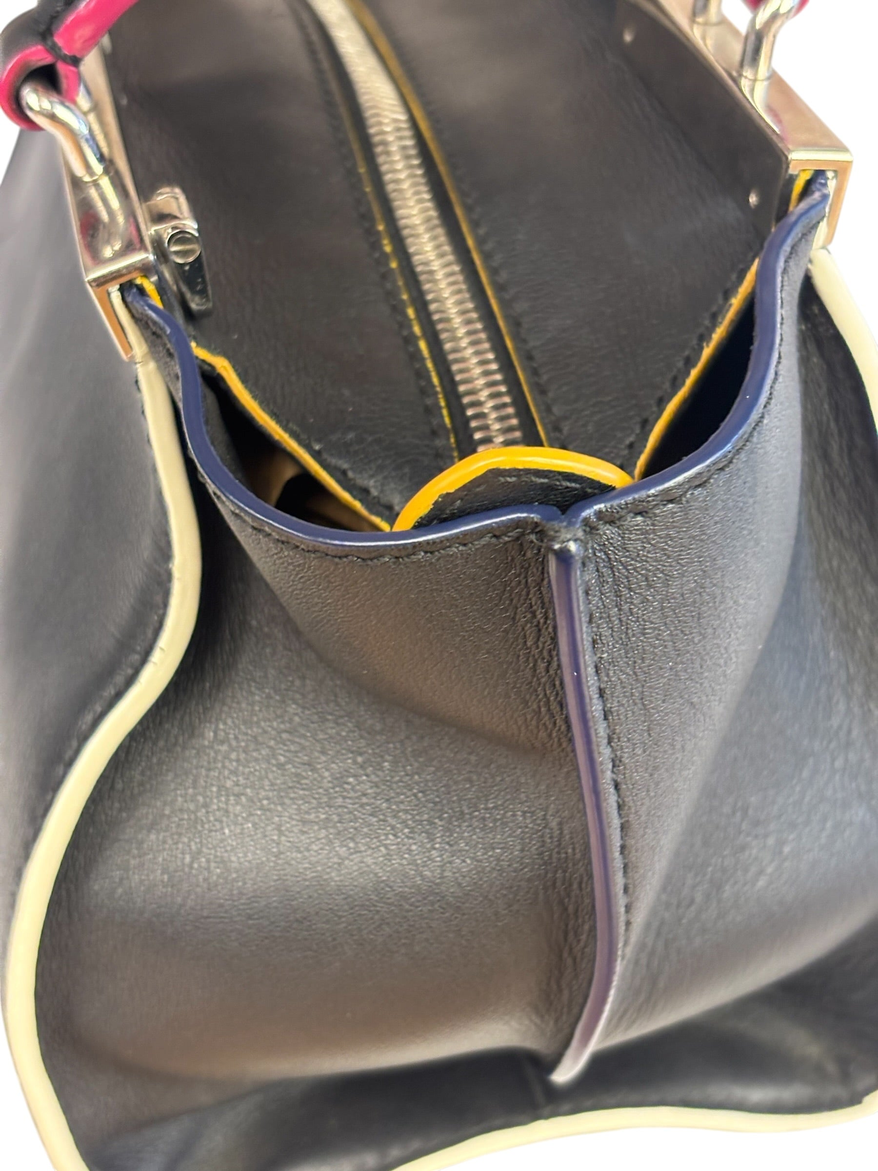 Fendi Black Leather 3 Jours Two-Way Bag
