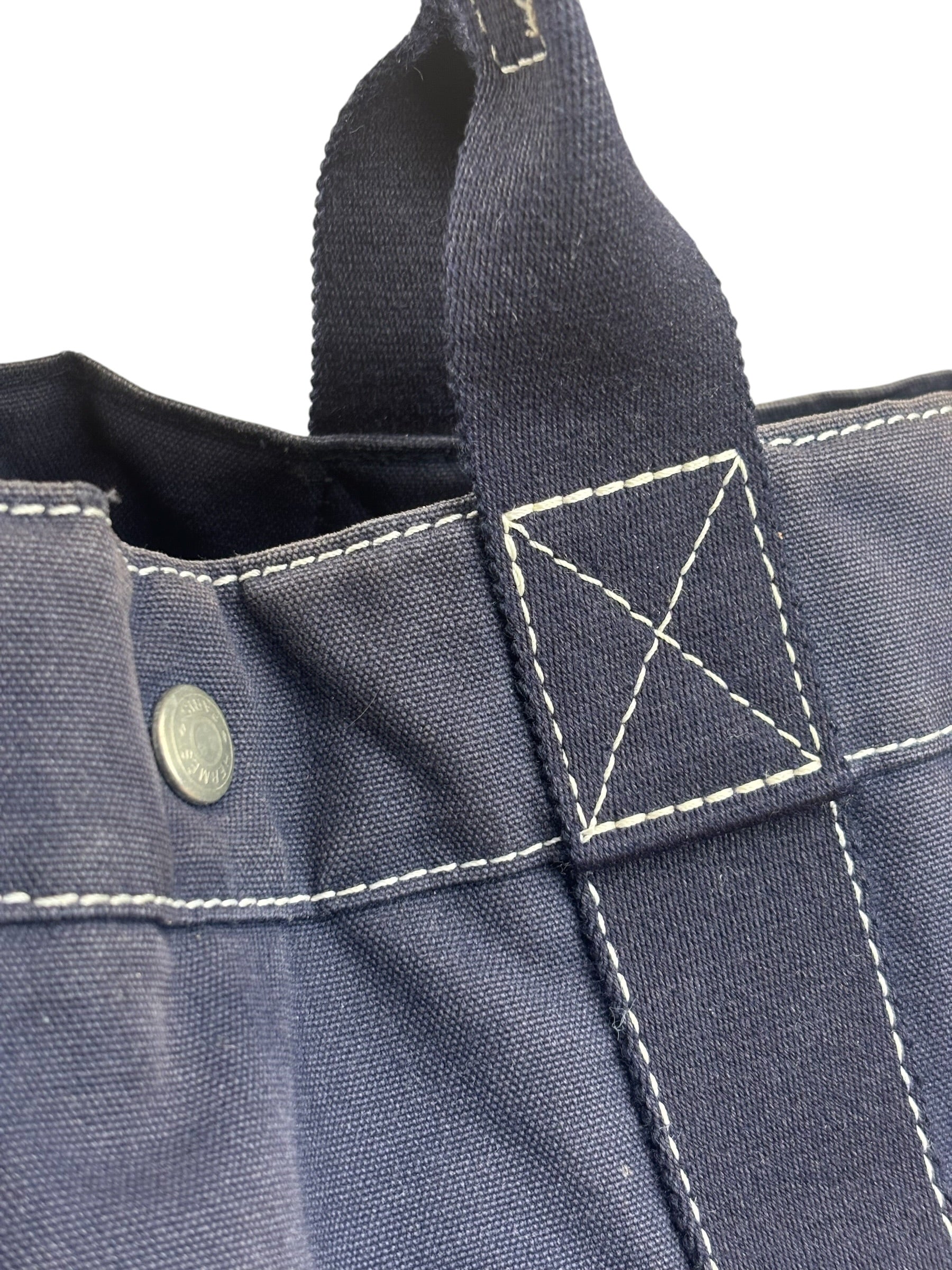 Hermes Canvas Fourre-Tout MM Tote Hand Bag