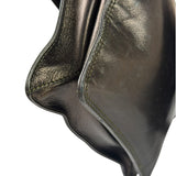 Chanel Vintage Metallic Bronze Lambskin Logo Messenger Bag 1997