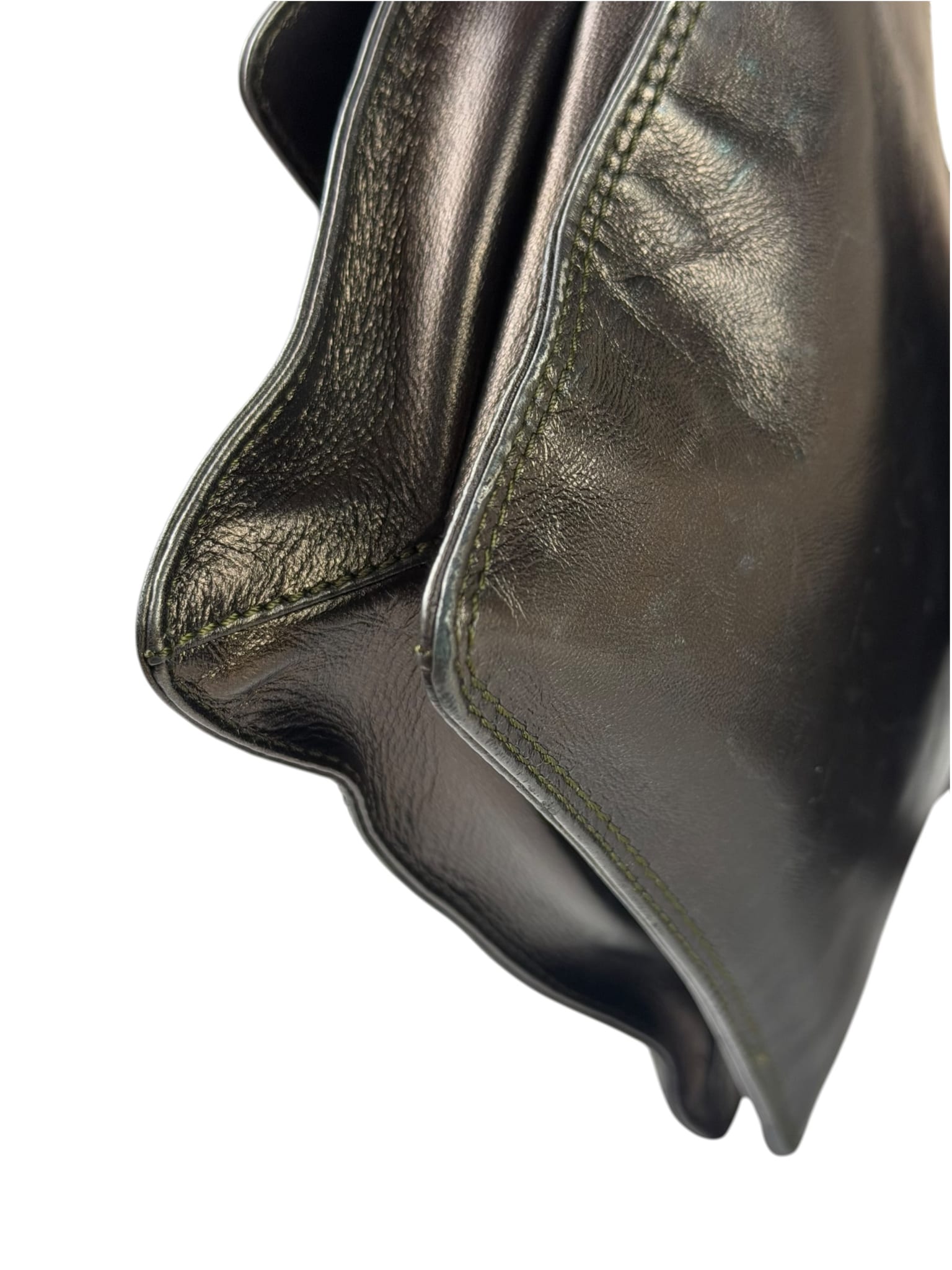 Chanel Vintage Metallic Bronze Lambskin Logo Messenger Bag 1997