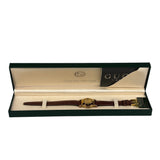 Gucci Vintage Brown/Gold Plated Watch