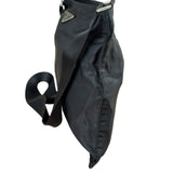 Prada Black Vela Nylon Flat Crossbody Bag