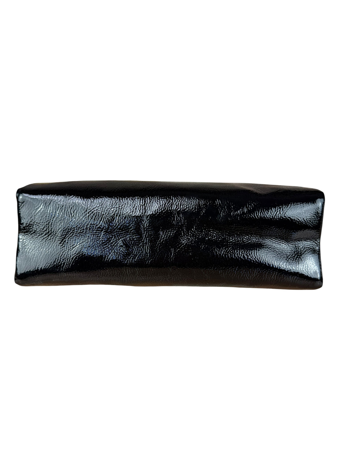 Gucci Black Patent Leather Chain Double G Shoulder Bag