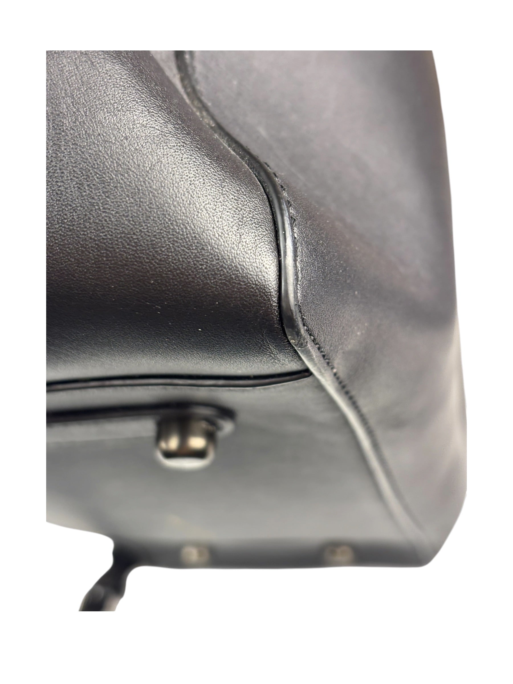 Coach Black Leather Trim Copper Carryall Two-Way Bag